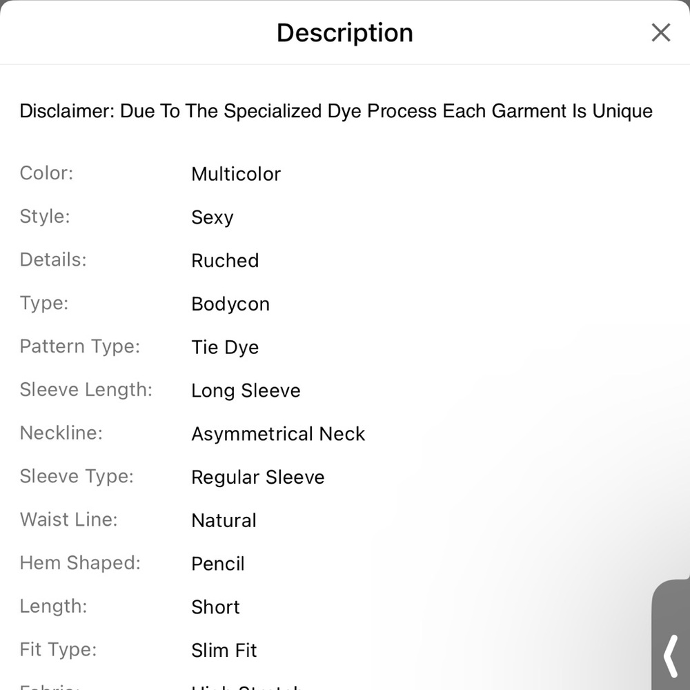 Tie dye one shoulder mini ruched dress